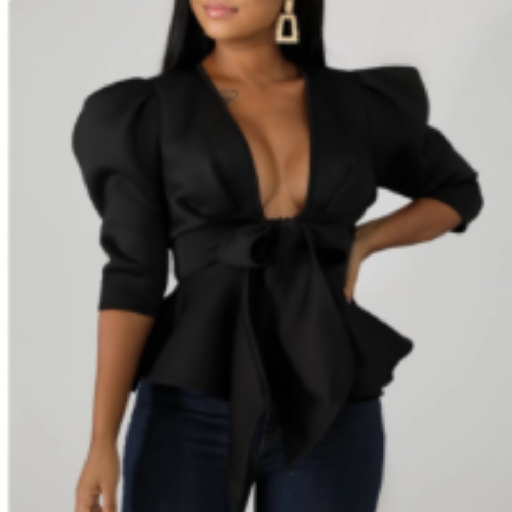COPY - Front Wrap Tie Jacket